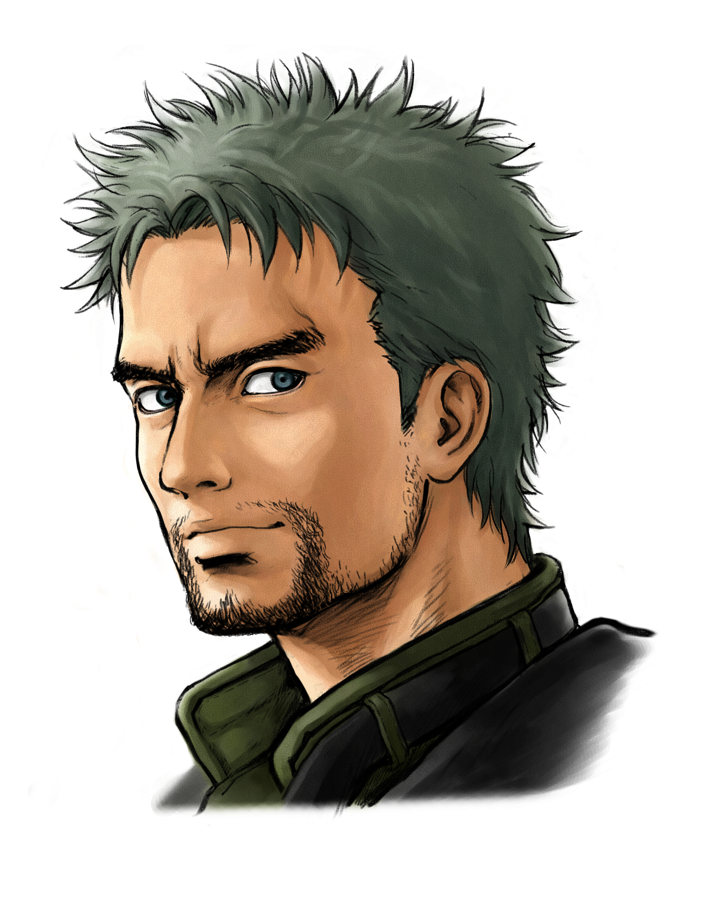 portrait of Dision from Ace Combat 3