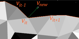 Identifying the vertex to replace.
